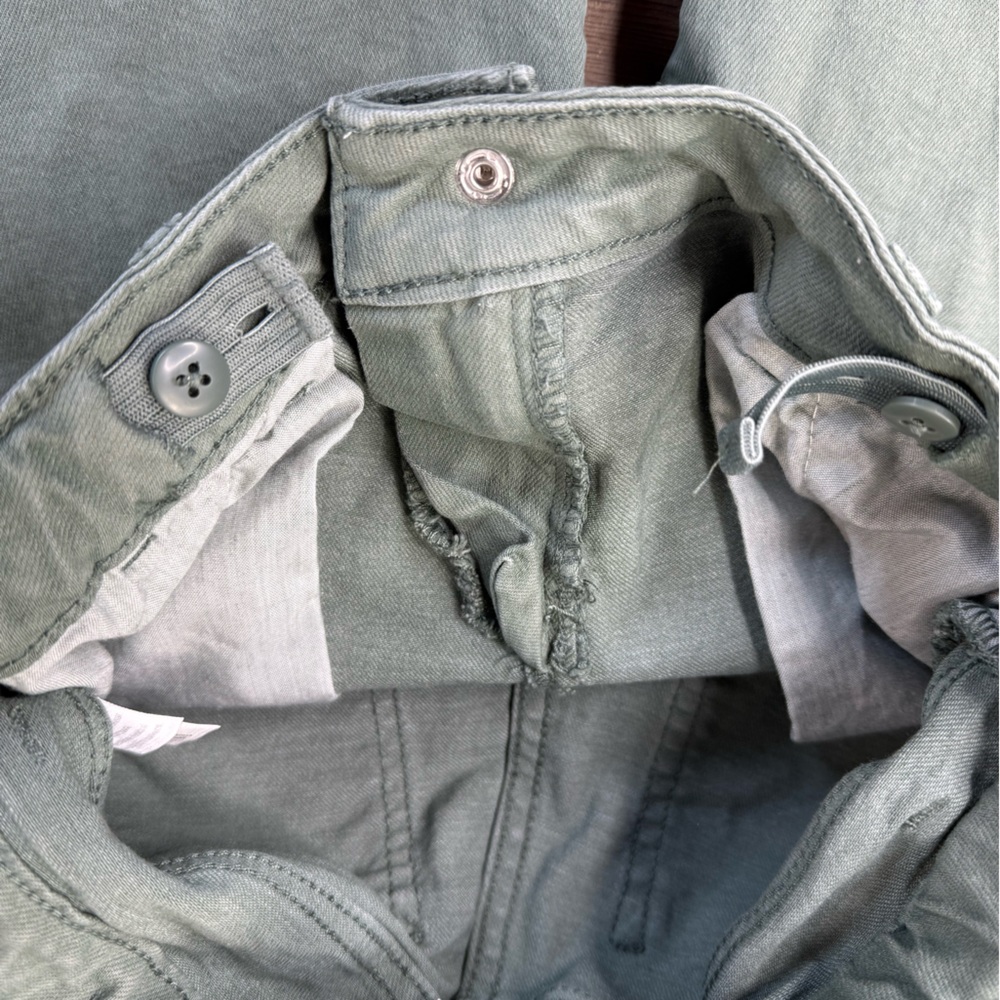 Cat & Jack Girls Sage Green Wide Leg Jeans, size 12 - Picture 3 of 8